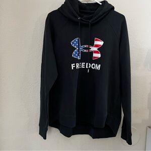 UNDER ARMOUR Freedom UA Logo Fav Hoodie Black Women’s- Sz.L [ NEW ] 1370880-001